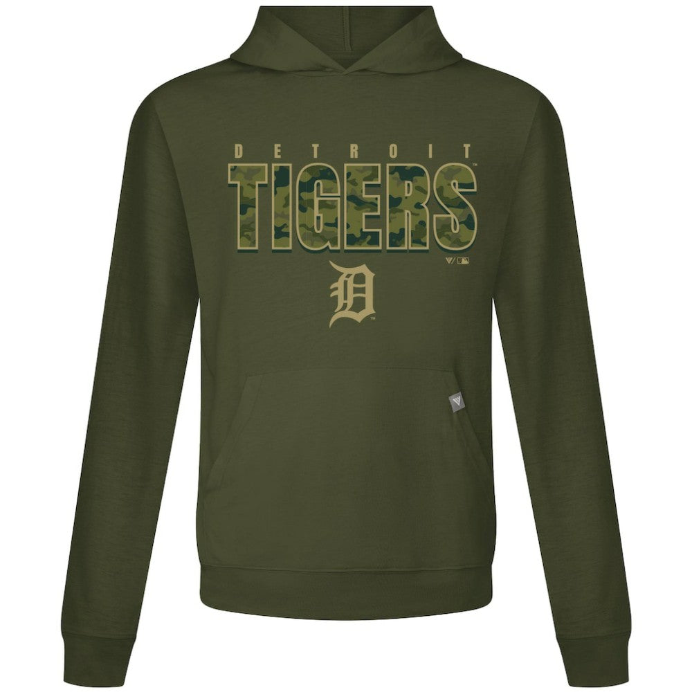 Detroit Tigers Levelwear Relay Protect Pullover Hoodie - Green