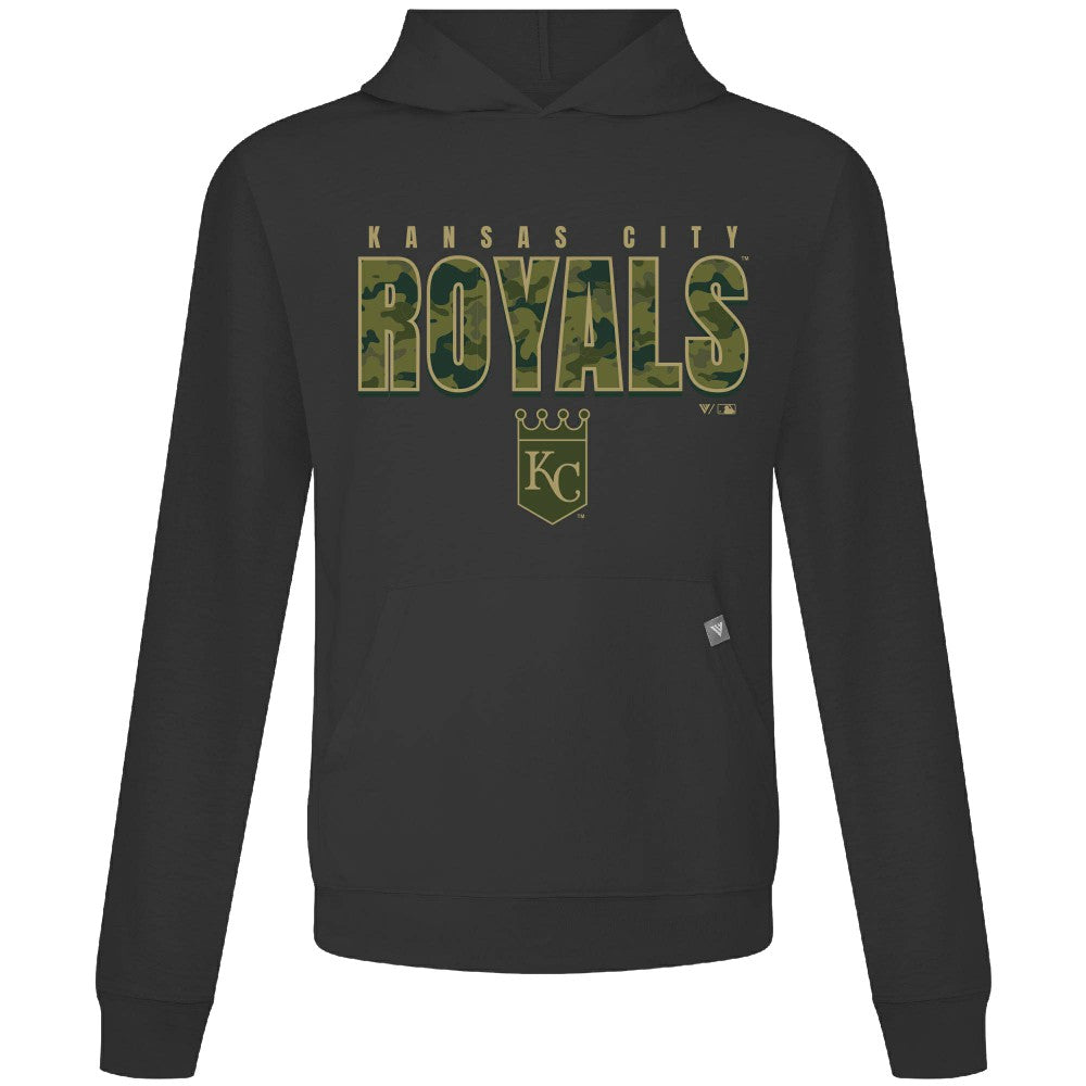 Kansas City Royals Levelwear Relay Protect Pullover Hoodie - Black