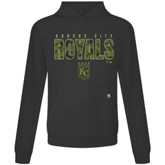 Kansas City Royals Levelwear Relay Protect Pullover Hoodie - Black