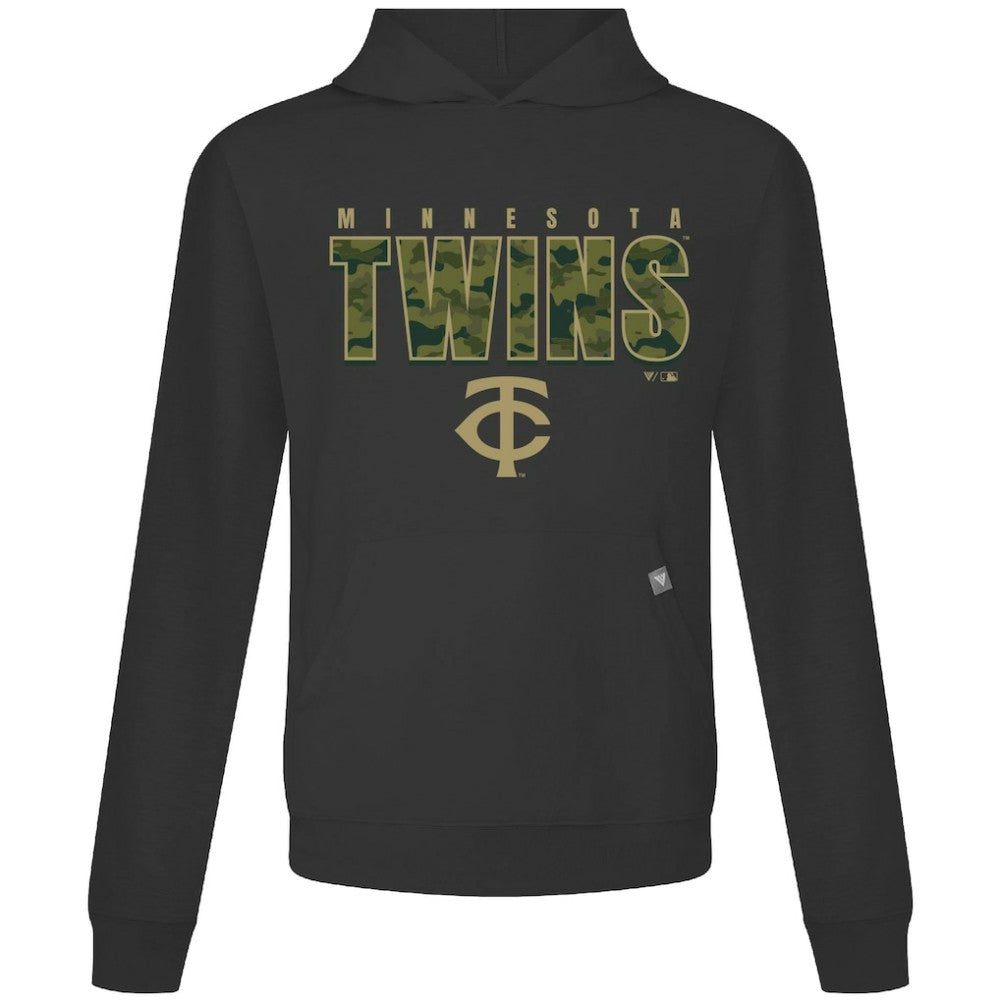 Minnesota Twins Levelwear Relay Protect Pullover Hoodie - Black