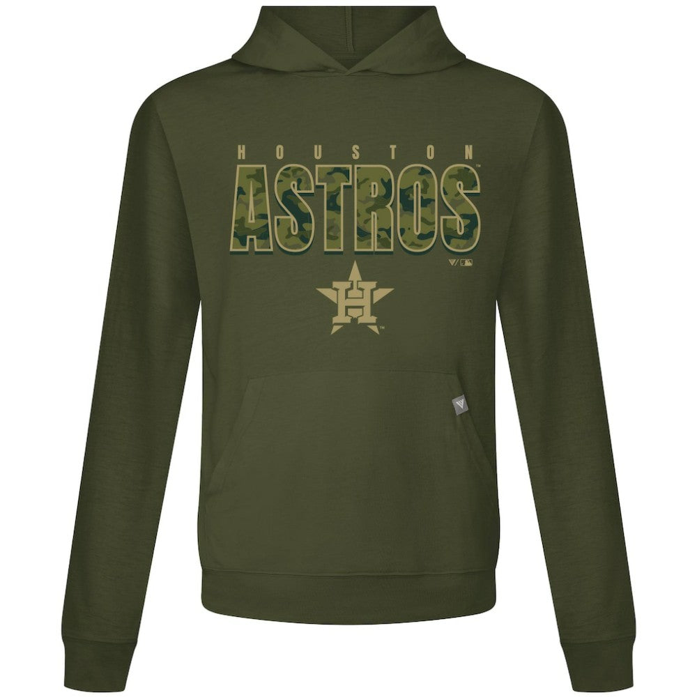 Houston Astros Levelwear Relay Protect Pullover Hoodie - Green