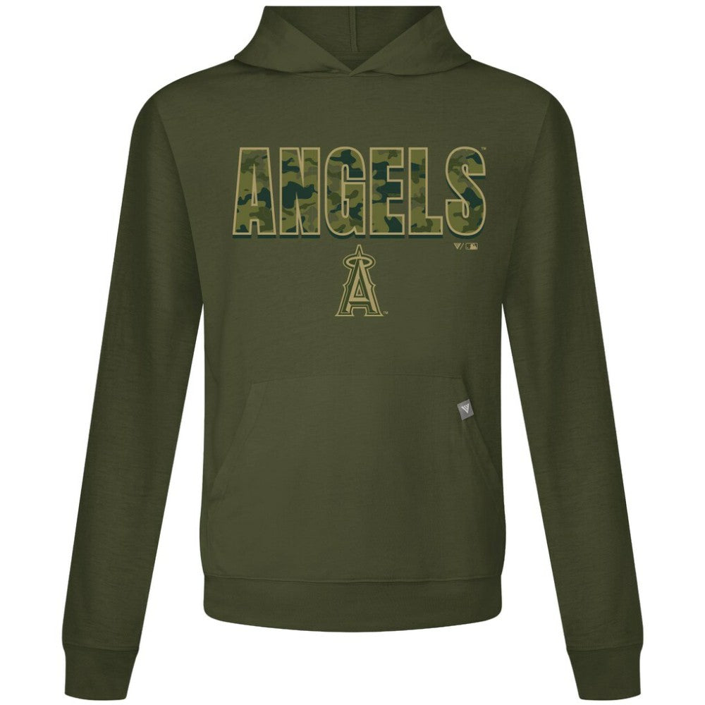 Los Angeles Angels Levelwear Relay Protect Pullover Hoodie - Green