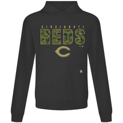 Cincinnati Reds Levelwear Relay Protect Pullover Hoodie - Black