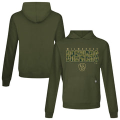 Milwaukee Brewers Levelwear Relay Protect Pullover Hoodie - Green