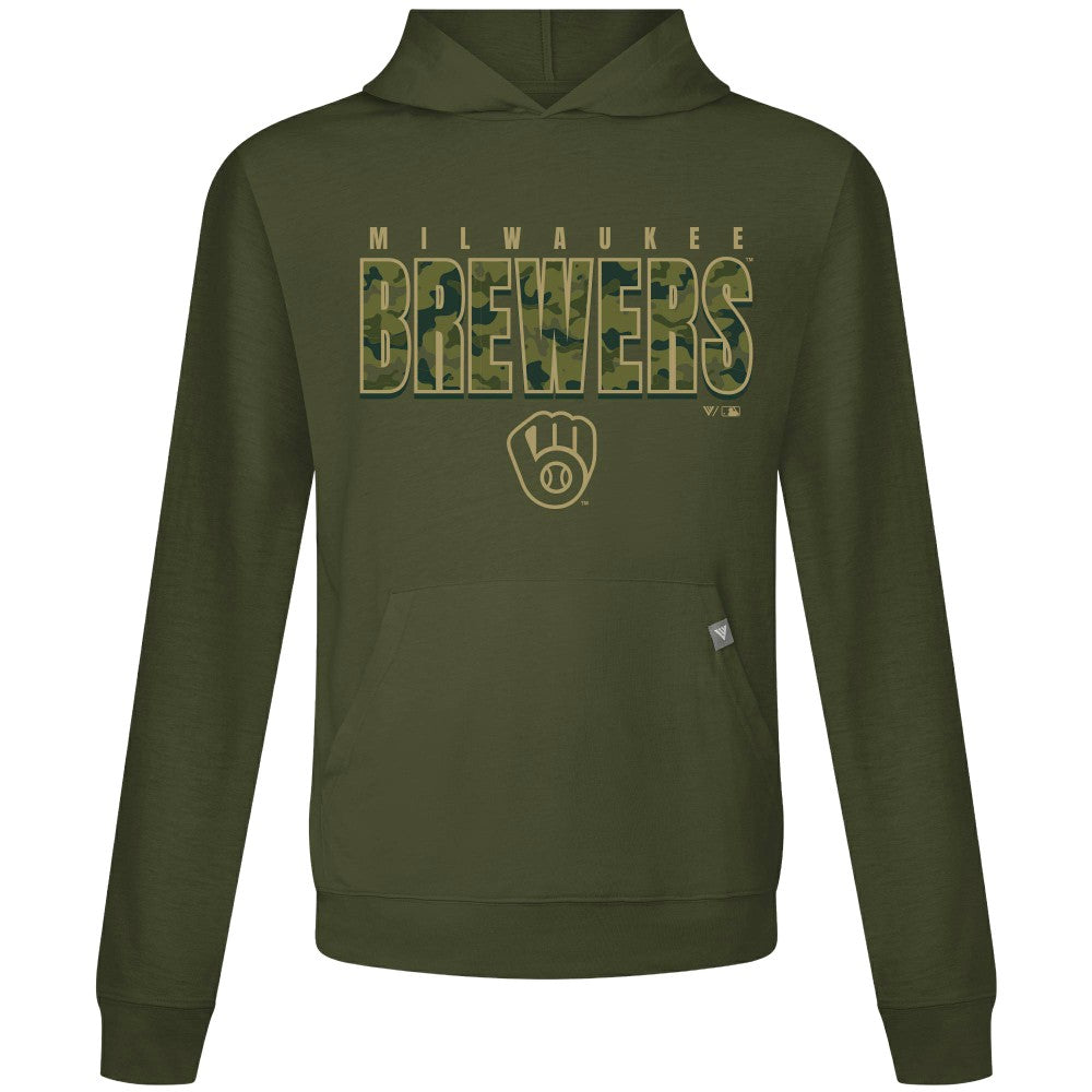 Milwaukee Brewers Levelwear Relay Protect Pullover Hoodie - Green
