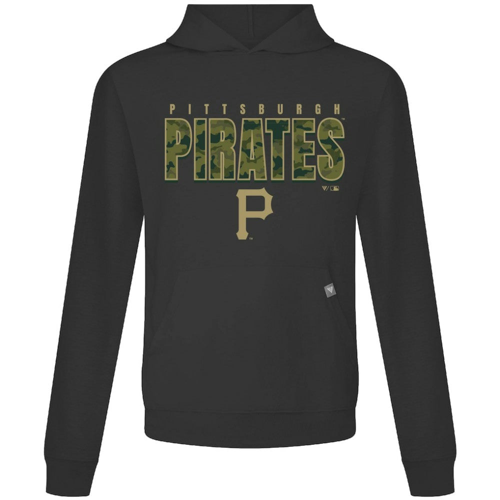 Pittsburgh Pirates Levelwear Relay Protect Pullover Hoodie - Black