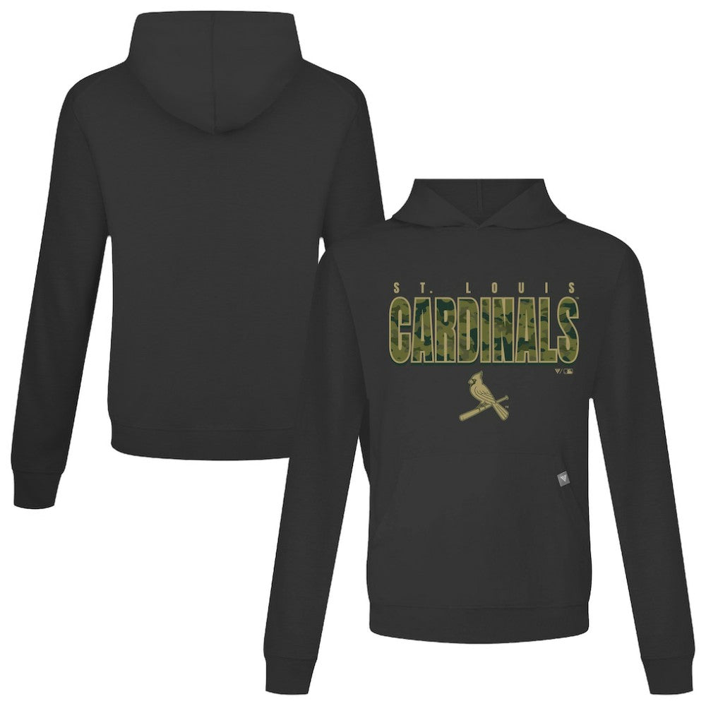 St. Louis Cardinals Levelwear Relay Protect Pullover Hoodie - Black