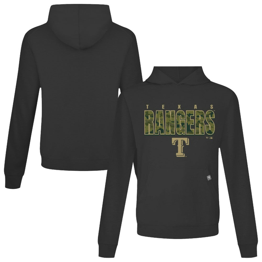Texas Rangers Levelwear Relay Protect Pullover Hoodie - Black