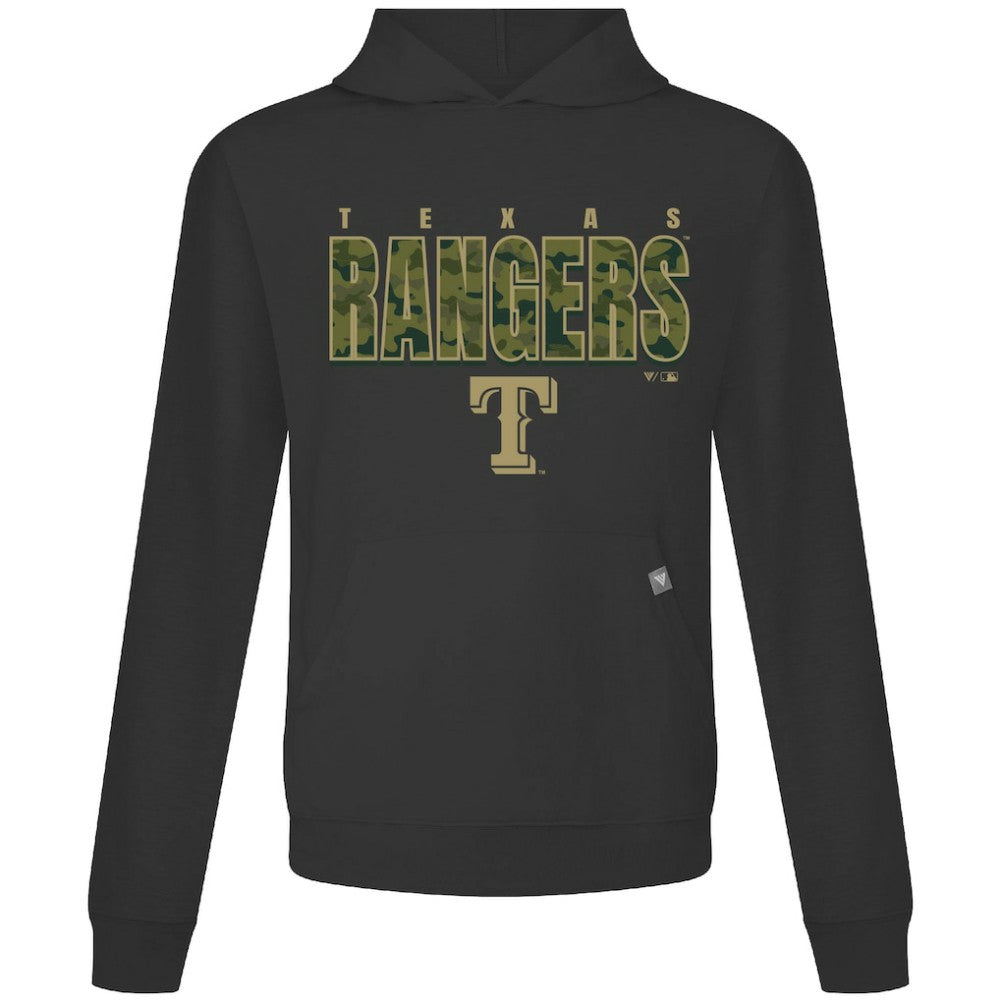 Texas Rangers Levelwear Relay Protect Pullover Hoodie - Black