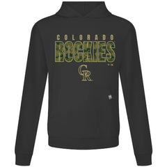 Colorado Rockies Levelwear Relay Protect Pullover Hoodie - Black