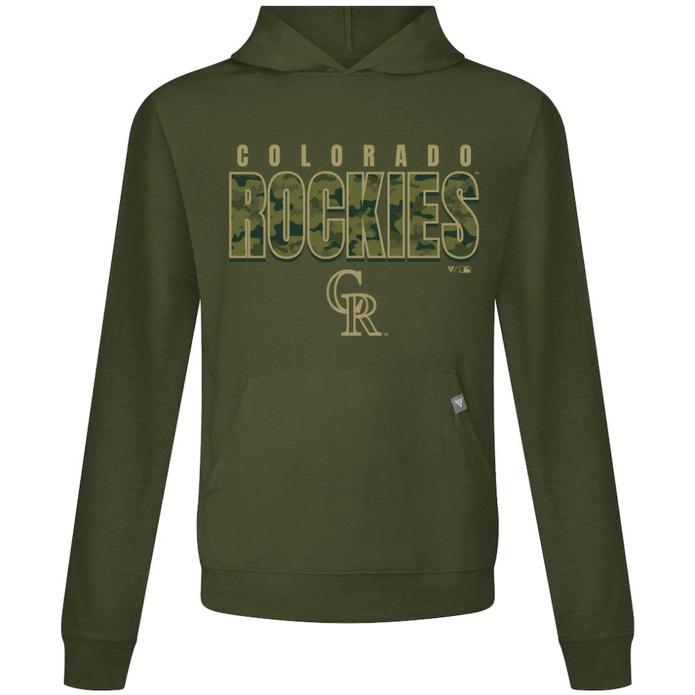 Colorado Rockies Levelwear Relay Protect Pullover Hoodie - Green