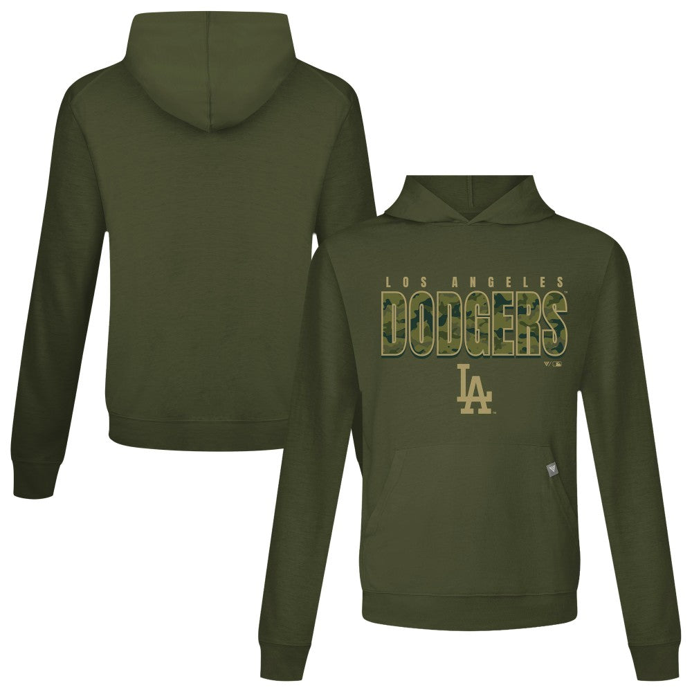 Los Angeles Dodgers Levelwear Relay Protect Pullover Hoodie - Green