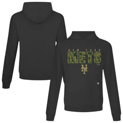 New York Mets Levelwear Relay Protect Pullover Hoodie - Black
