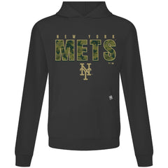 New York Mets Levelwear Relay Protect Pullover Hoodie - Black