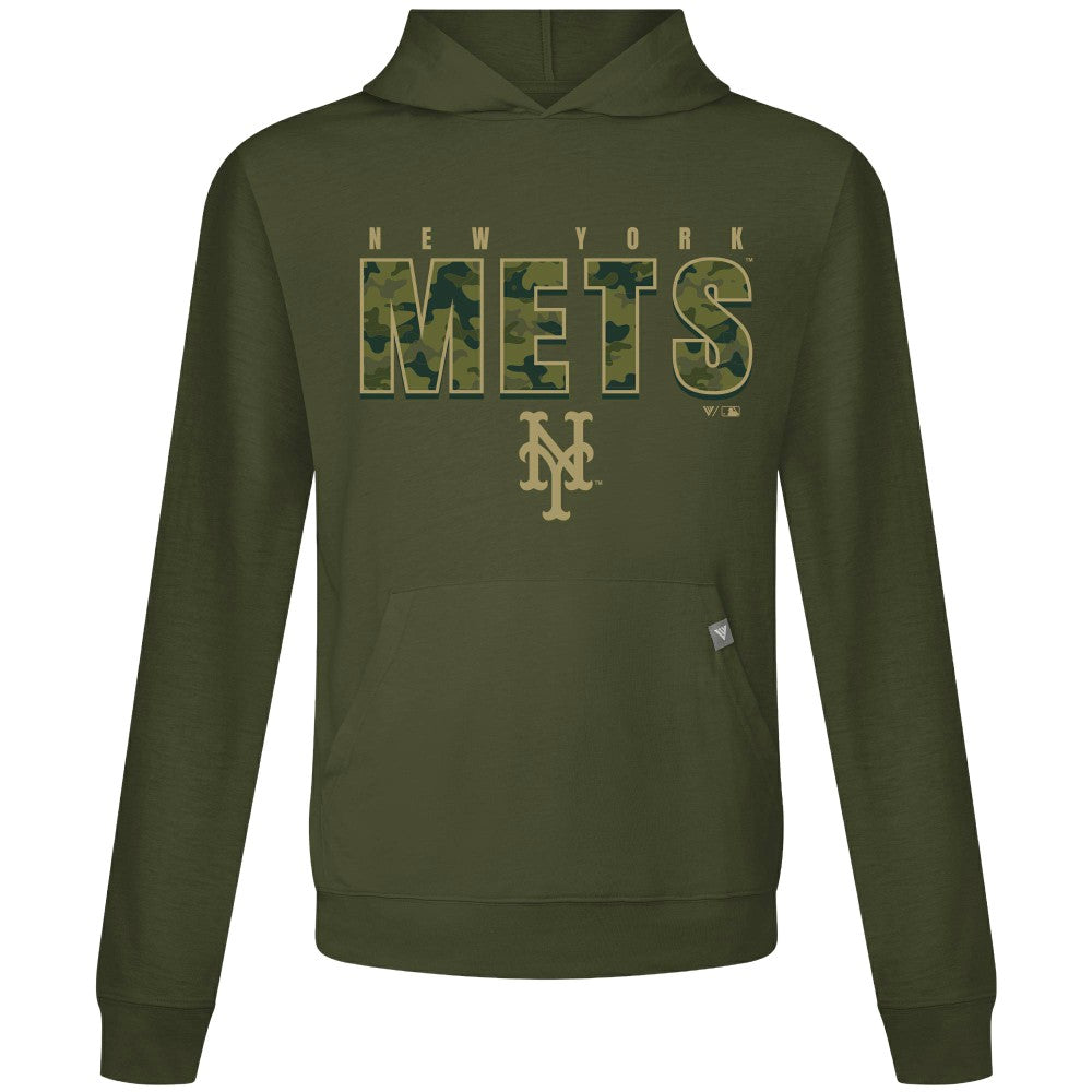 New York Mets Levelwear Relay Protect Pullover Hoodie - Green