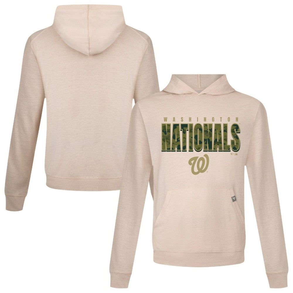 Washington Nationals Levelwear Relay Protect Pullover Hoodie - Khaki