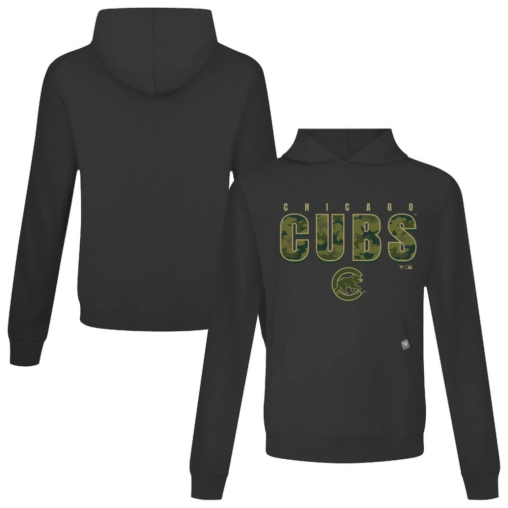 Chicago Cubs Levelwear Relay Protect Pullover Hoodie - Black