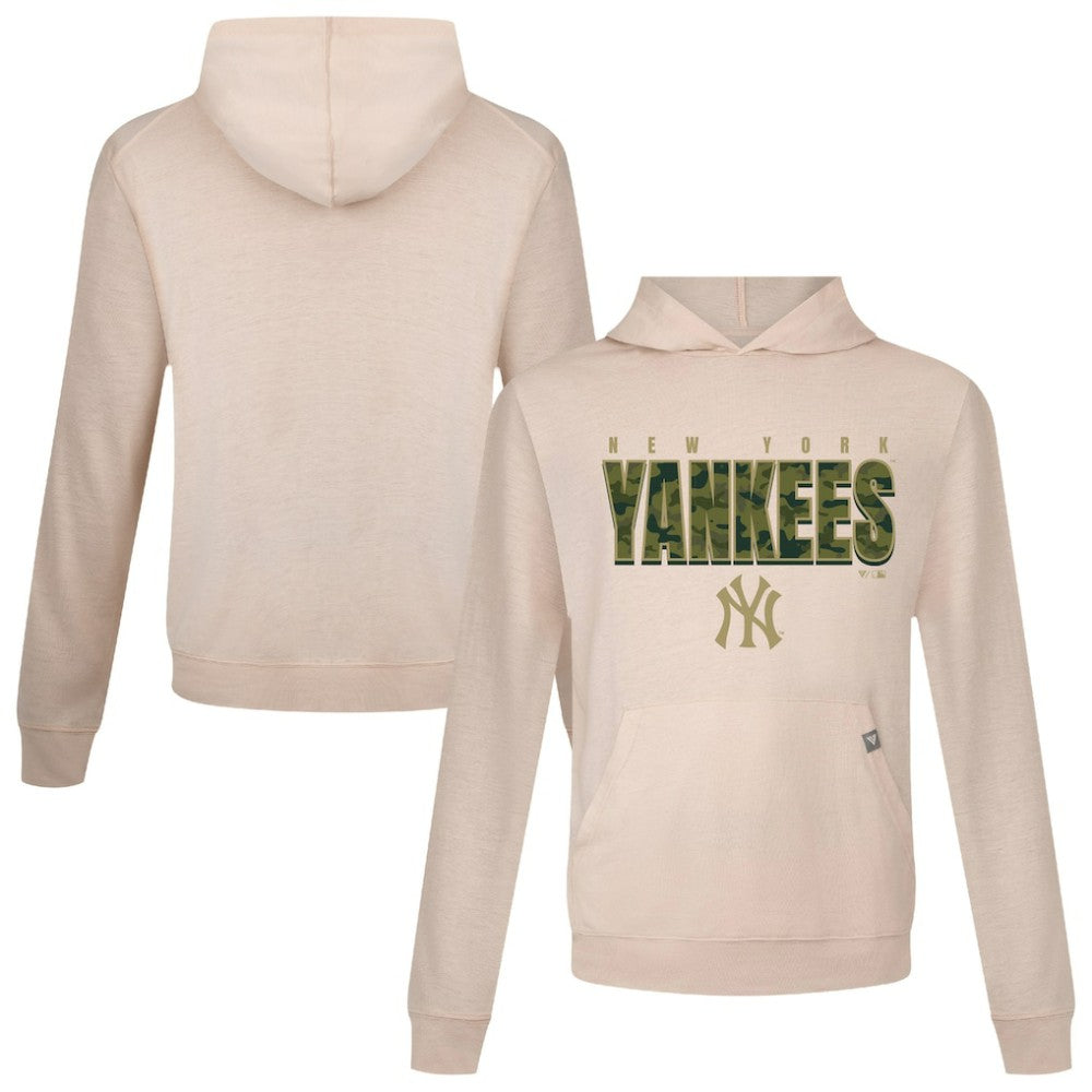 New York Yankees Levelwear Relay Protect Pullover Hoodie - Khaki