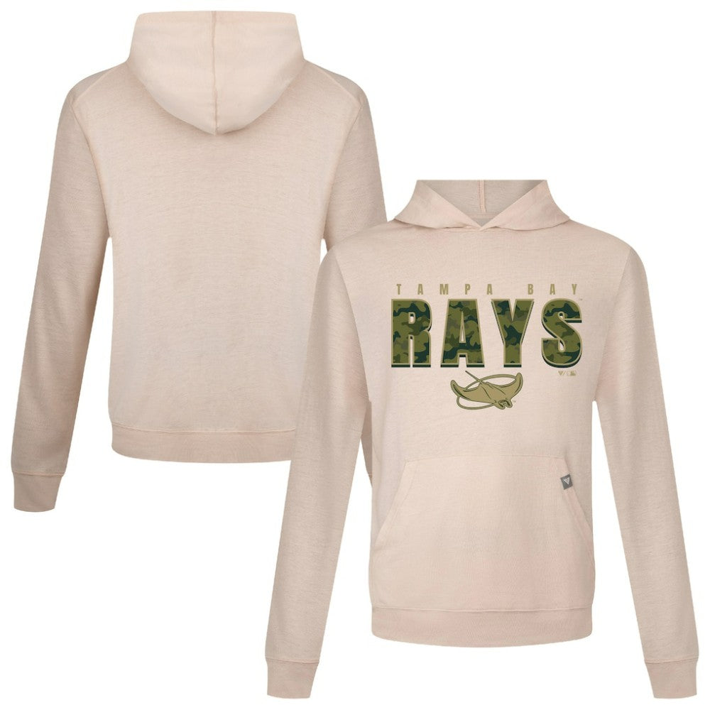Tampa Bay Rays Levelwear Relay Protect Pullover Hoodie - Khaki