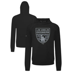 Los Angeles Dodgers Levelwear Mandate Buckler Tri-Blend Pullover Hoodie - Black