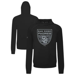 San Diego Padres Levelwear Mandate Buckler Tri-Blend Pullover Hoodie - Black