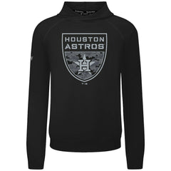 Houston Astros Levelwear Mandate Buckler Tri-Blend Pullover Hoodie - Black