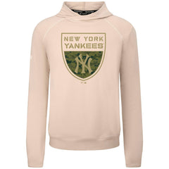 New York Yankees Levelwear Mandate Buckler Tri-Blend Pullover Hoodie - Khaki