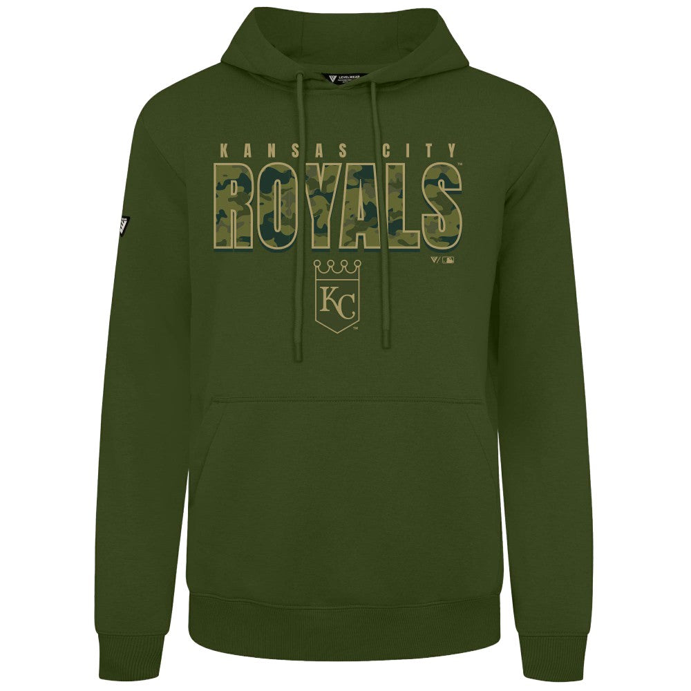 Kansas City Royals Levelwear Podium Protect Pullover Hoodie - Green