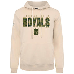 Kansas City Royals Levelwear Podium Protect Pullover Hoodie - Khaki