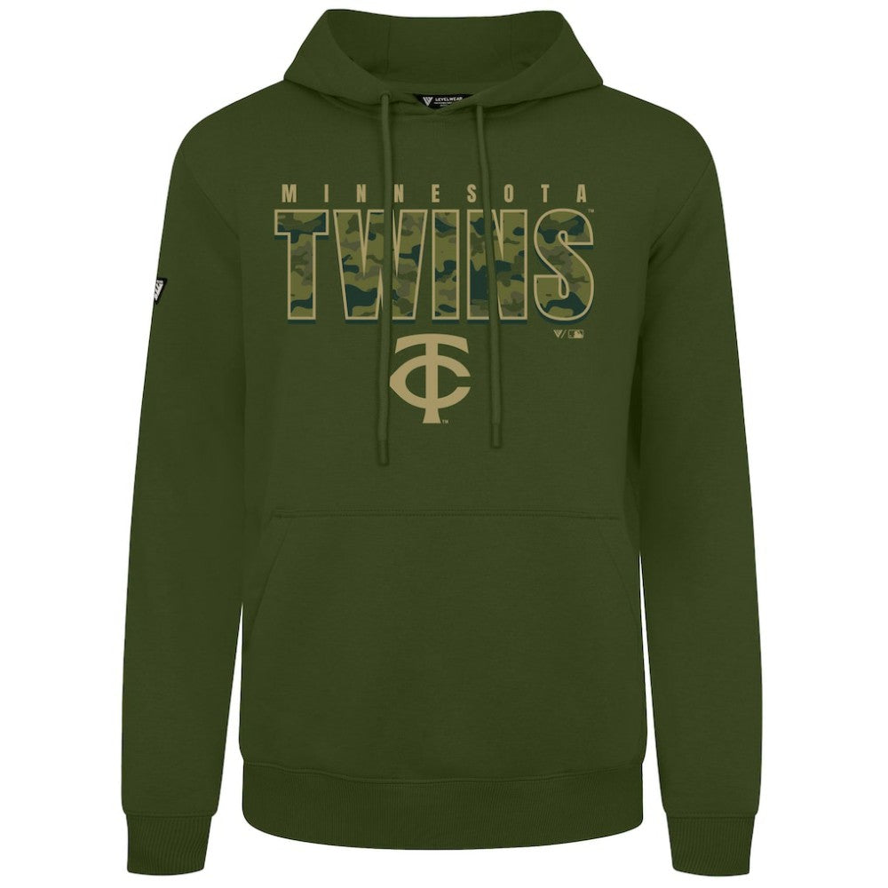 Minnesota Twins Levelwear Podium Protect Pullover Hoodie - Green