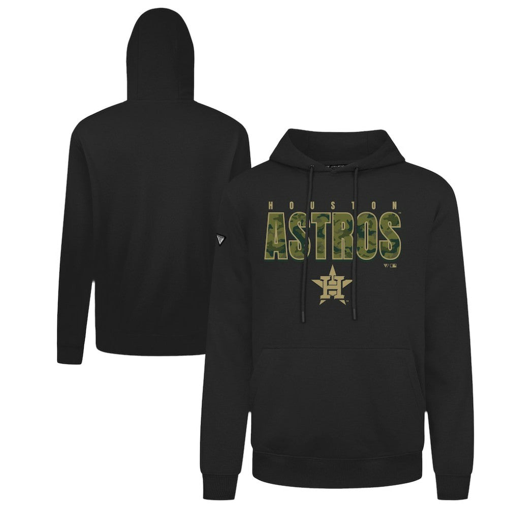 Houston Astros Levelwear Podium Protect Pullover Hoodie - Black