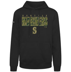 Seattle Mariners Levelwear Podium Protect Pullover Hoodie - Black