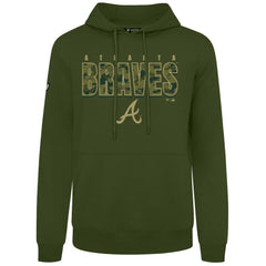 Atlanta Braves Levelwear Podium Protect Pullover Hoodie - Green