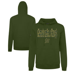 Miami Marlins Levelwear Podium Protect Pullover Hoodie - Green