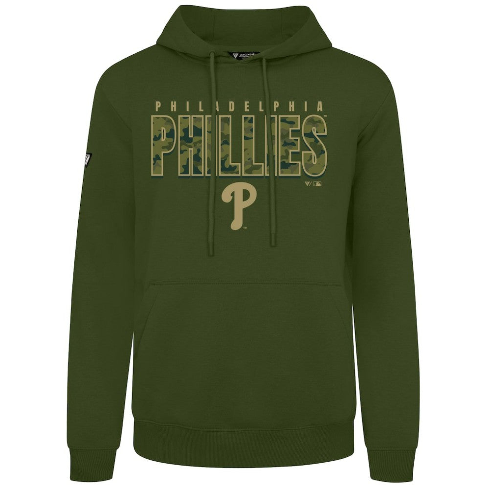 Philadelphia Phillies Levelwear Podium Protect Pullover Hoodie - Green