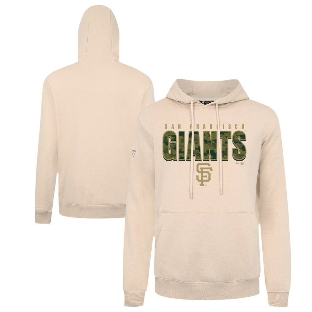 San Francisco Giants Levelwear Podium Protect Pullover Hoodie - Khaki