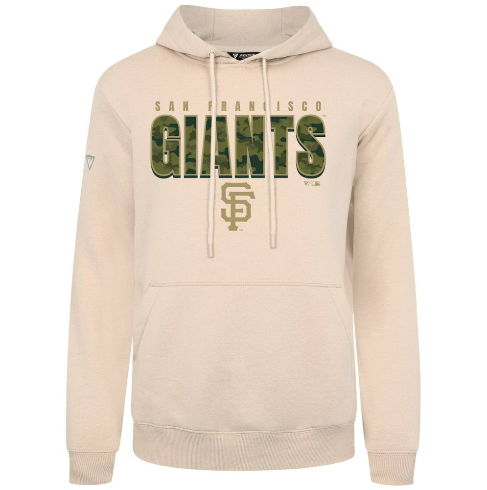 San Francisco Giants Levelwear Podium Protect Pullover Hoodie - Khaki