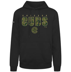 Chicago Cubs Levelwear Podium Protect Pullover Hoodie - Black