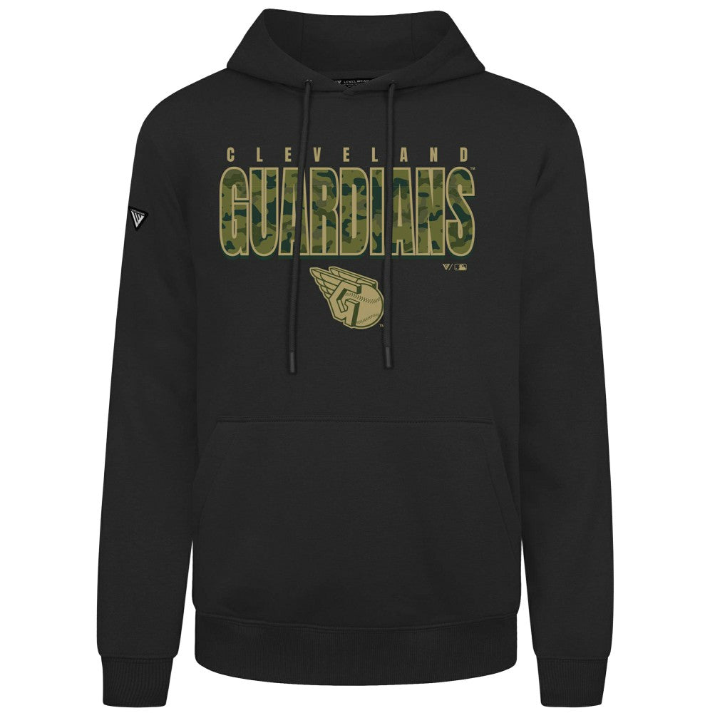Cleveland Guardians Levelwear Podium Protect Pullover Hoodie - Black