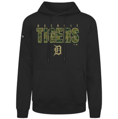 Detroit Tigers Levelwear Podium Protect Pullover Hoodie - Black