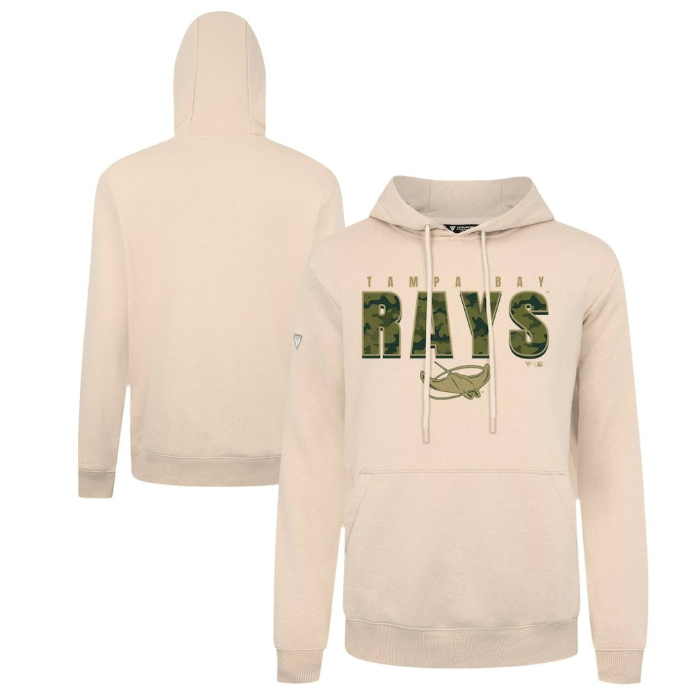 Tampa Bay Rays Levelwear Podium Protect Pullover Hoodie - Khaki
