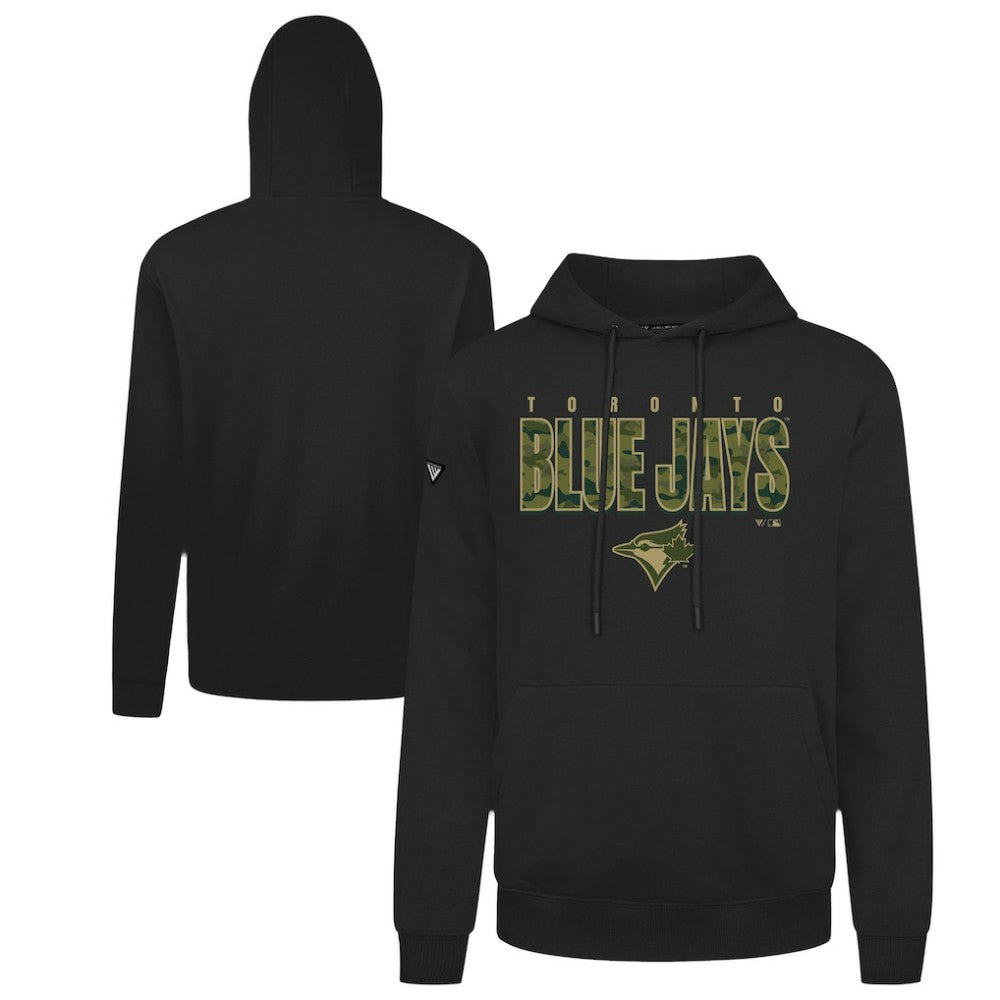 Toronto Blue Jays Levelwear Podium Protect Pullover Hoodie - Black