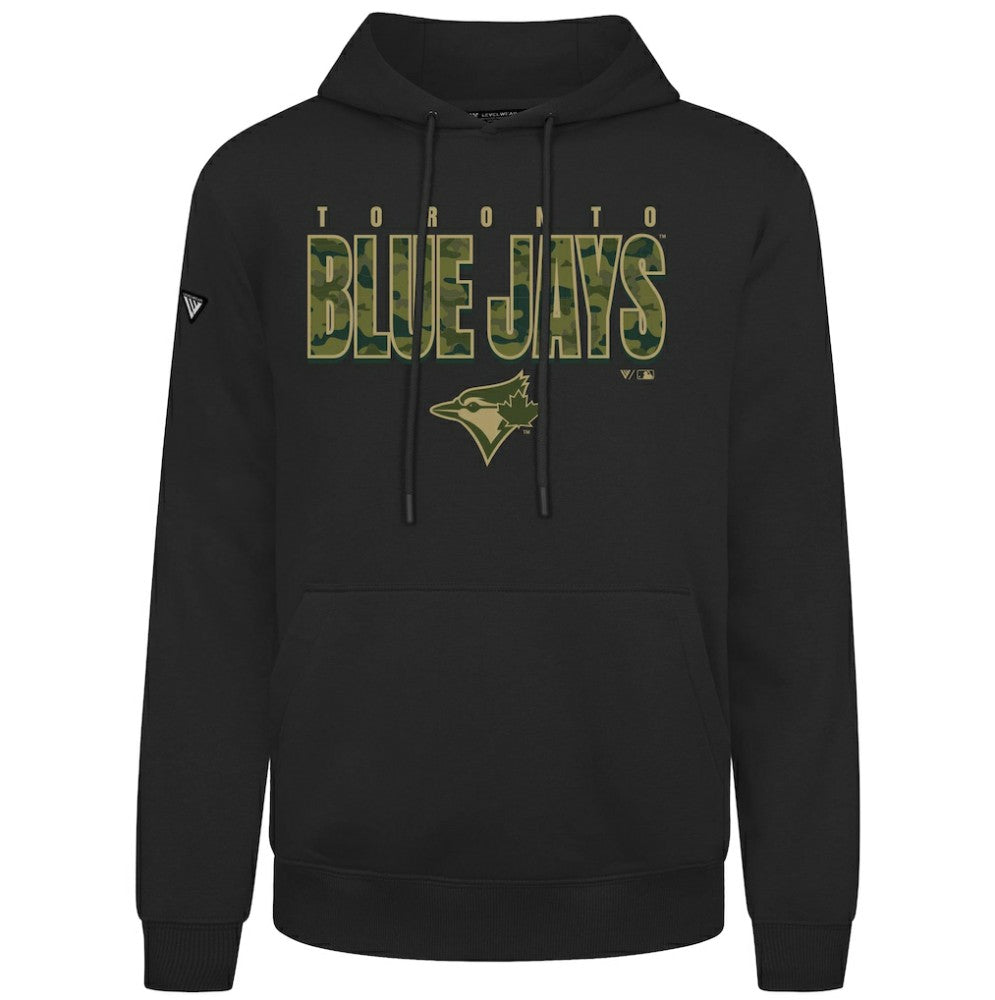 Toronto Blue Jays Levelwear Podium Protect Pullover Hoodie - Black