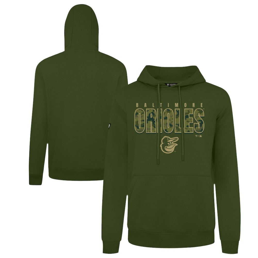 Baltimore Orioles Levelwear Podium Protect Pullover Hoodie - Green