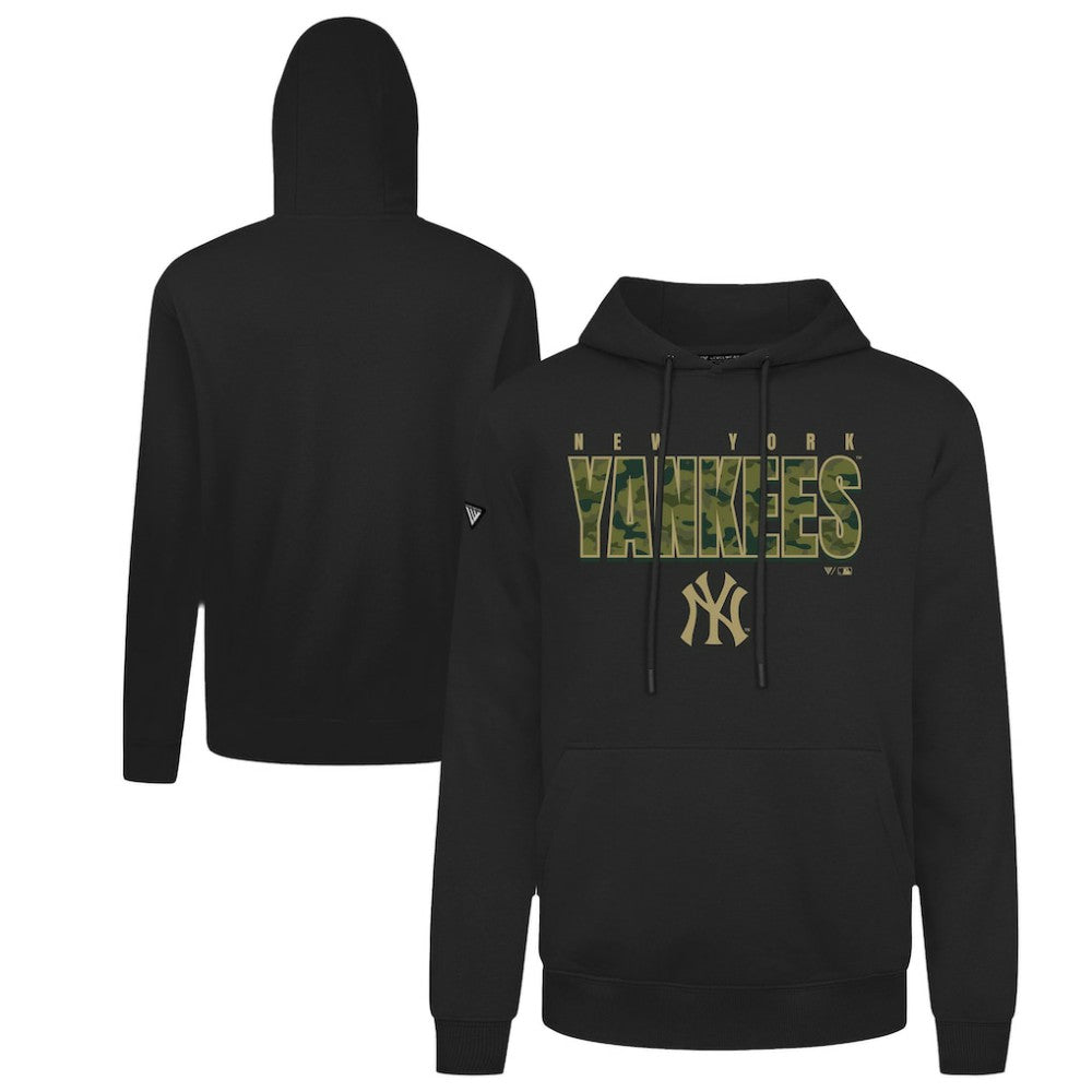 New York Yankees Levelwear Podium Protect Pullover Hoodie - Black