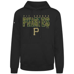 Pittsburgh Pirates Levelwear Podium Protect Pullover Hoodie - Black