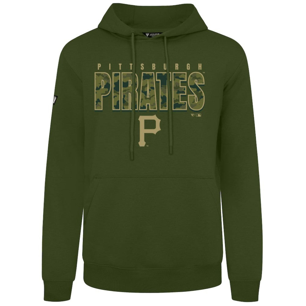 Pittsburgh Pirates Levelwear Podium Protect Pullover Hoodie - Green