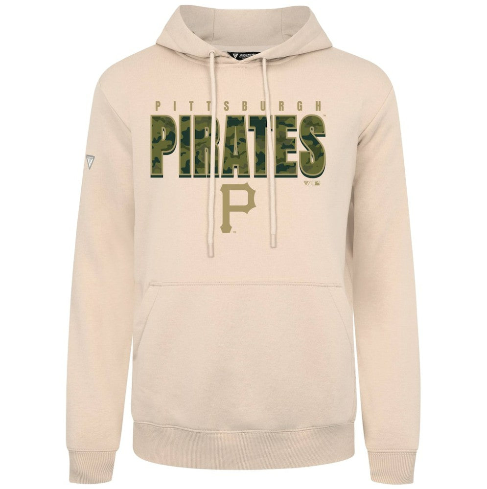 Pittsburgh Pirates Levelwear Podium Protect Pullover Hoodie - Khaki