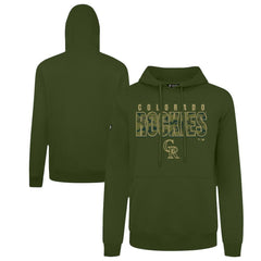 Colorado Rockies Levelwear Podium Protect Pullover Hoodie - Green