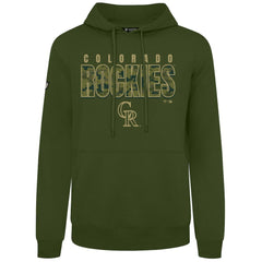 Colorado Rockies Levelwear Podium Protect Pullover Hoodie - Green